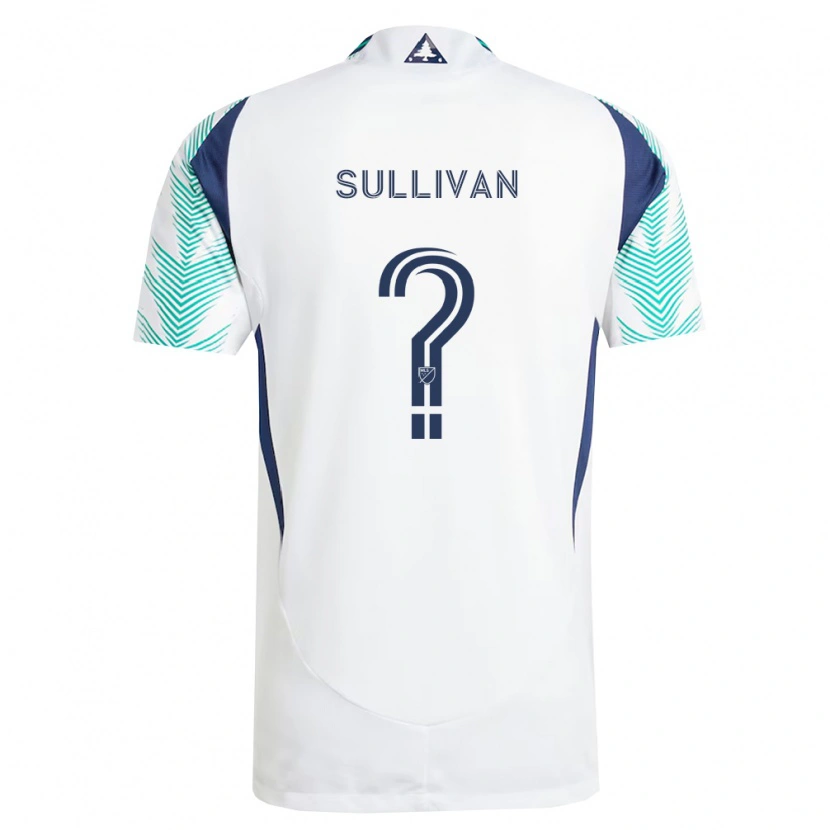 Danxen Donna Maglia Mason Sullivan #0 Bianco Blu Navy Verde Chiaro Kit Gara Away 2026/27 Maglietta