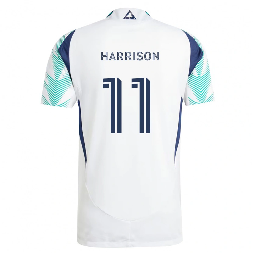 Danxen Donna Maglia Jack Harrison #11 Bianco Blu Navy Verde Chiaro Kit Gara Away 2026/27 Maglietta