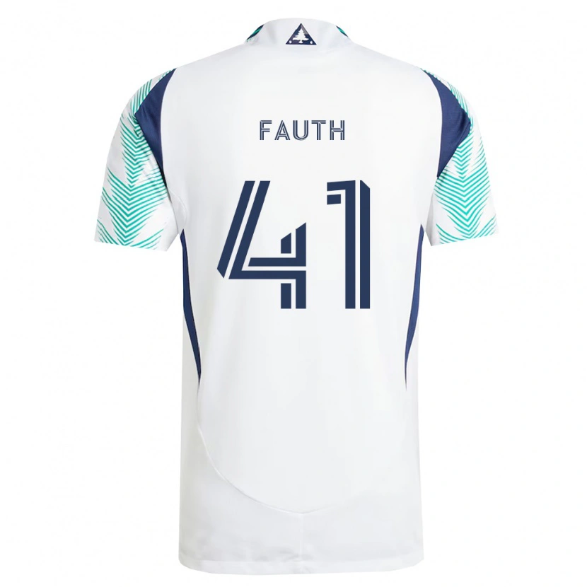 Danxen Donna Maglia Ryker Fauth #41 Bianco Blu Navy Verde Chiaro Kit Gara Away 2026/27 Maglietta