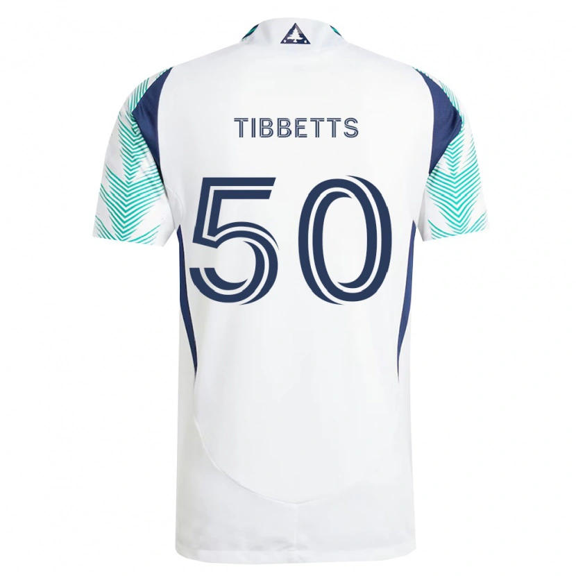Danxen Donna Maglia Matthew Tibbetts #50 Bianco Blu Navy Verde Chiaro Kit Gara Away 2026/27 Maglietta
