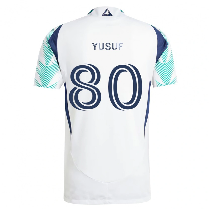 Danxen Donna Maglia Alhassan Yusuf #80 Bianco Blu Navy Verde Chiaro Kit Gara Away 2026/27 Maglietta