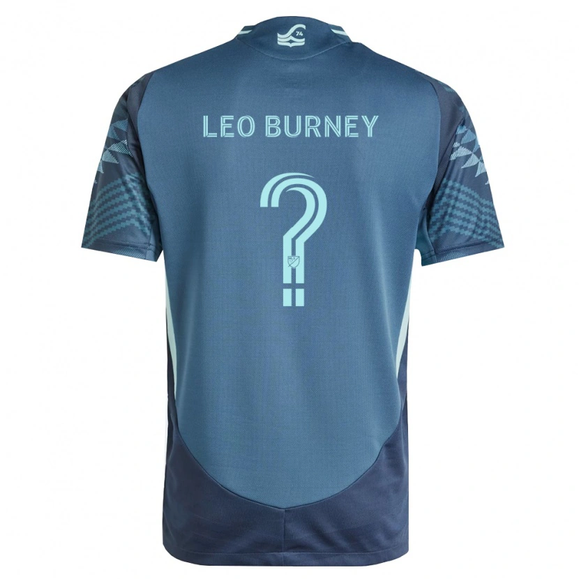 Danxen Donna Maglia Leo Burney #0 Blu Navy Verde Kit Gara Away 2026/27 Maglietta