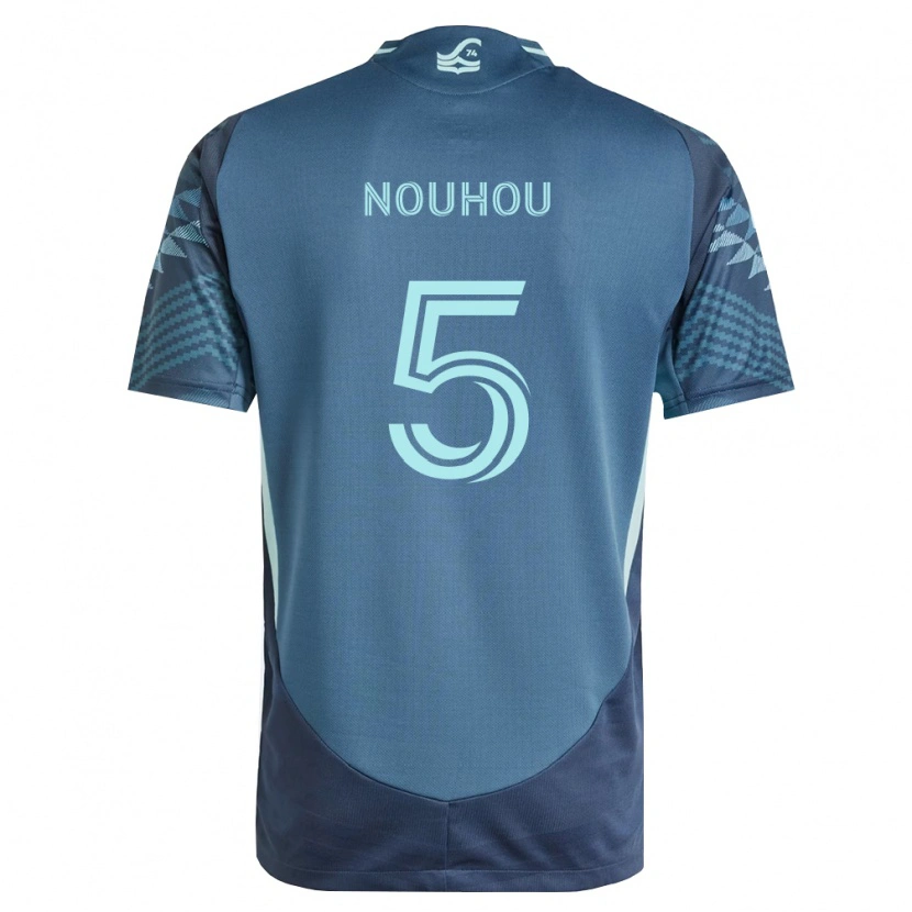 Danxen Donna Maglia Nouhou Tolo #5 Blu Navy Verde Kit Gara Away 2026/27 Maglietta