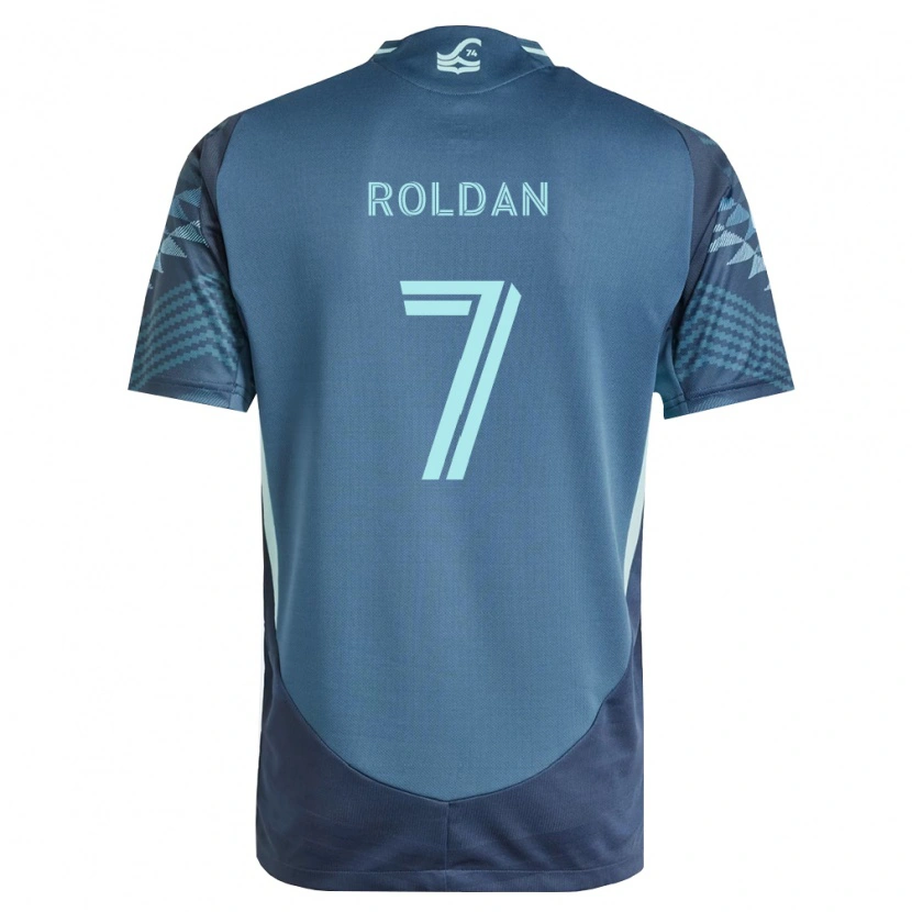 Danxen Donna Maglia Cristian Roldán #7 Blu Navy Verde Kit Gara Away 2026/27 Maglietta