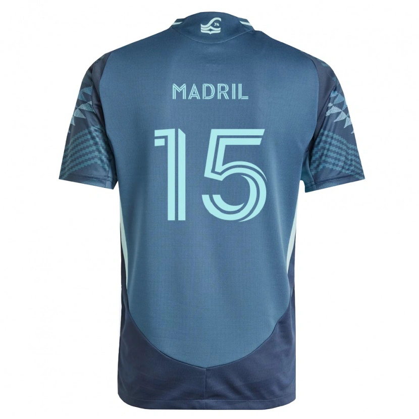 Danxen Donna Maglia Emily Madril #15 Blu Navy Verde Kit Gara Away 2026/27 Maglietta