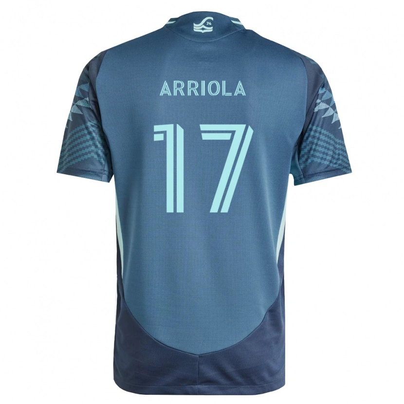 Danxen Donna Maglia Paul Arriola #17 Blu Navy Verde Kit Gara Away 2026/27 Maglietta