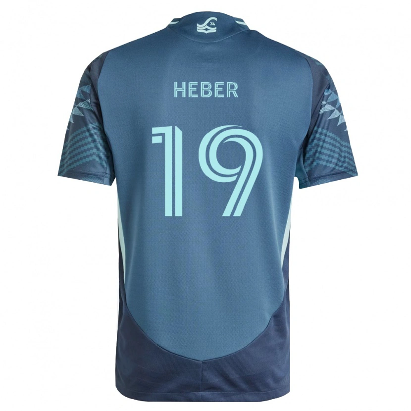 Danxen Donna Maglia Héber #19 Blu Navy Verde Kit Gara Away 2026/27 Maglietta