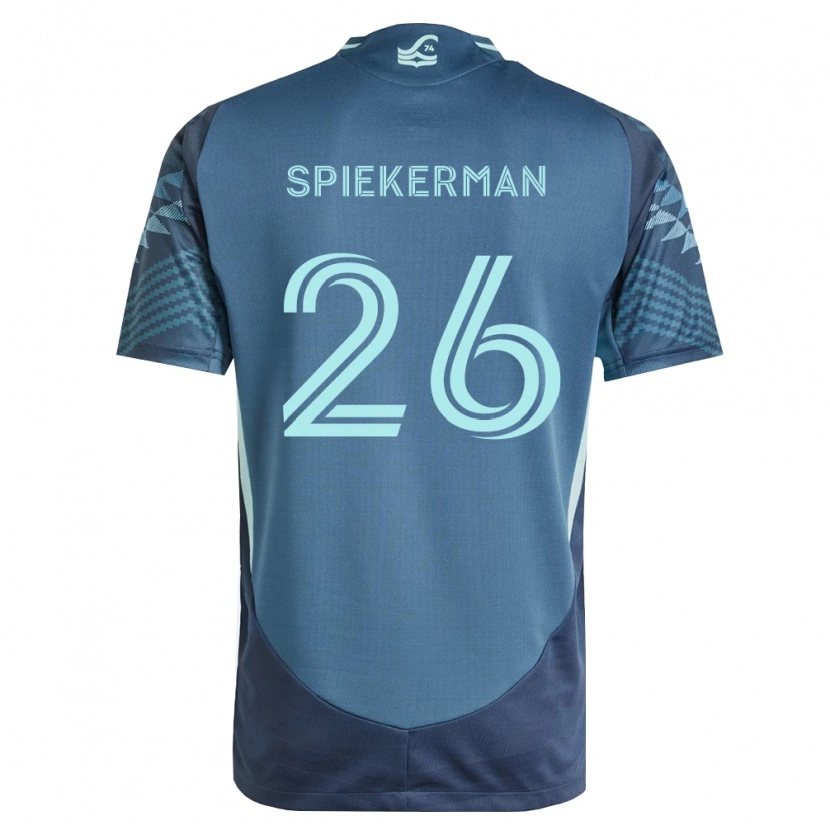 Danxen Donna Maglia Stephanie Spiekerman #26 Blu Navy Verde Kit Gara Away 2026/27 Maglietta