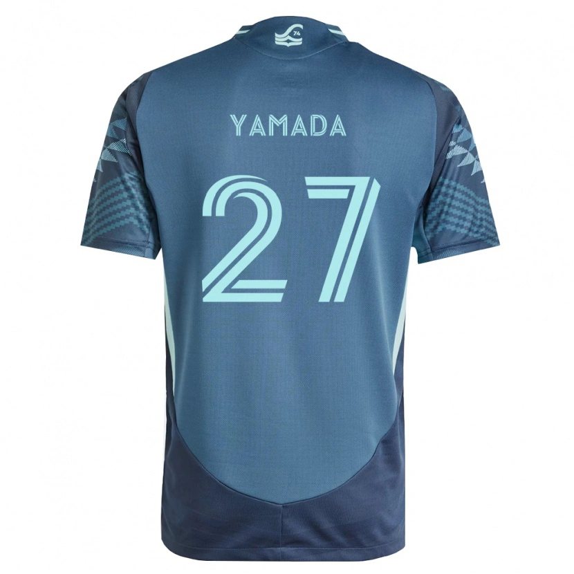 Danxen Donna Maglia Hikari Yamada #27 Blu Navy Verde Kit Gara Away 2026/27 Maglietta