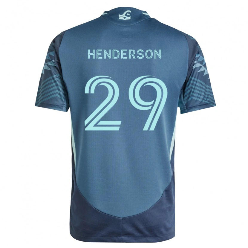 Danxen Donna Maglia Anna Henderson #29 Blu Navy Verde Kit Gara Away 2026/27 Maglietta