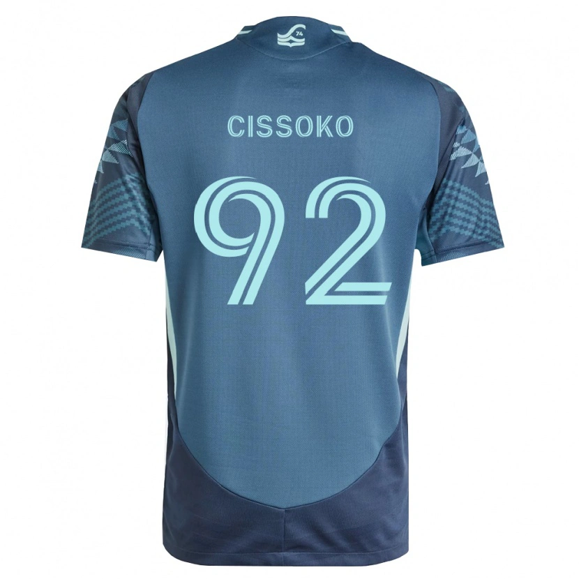Danxen Donna Maglia Abdoulaye Cissoko #92 Blu Navy Verde Kit Gara Away 2026/27 Maglietta