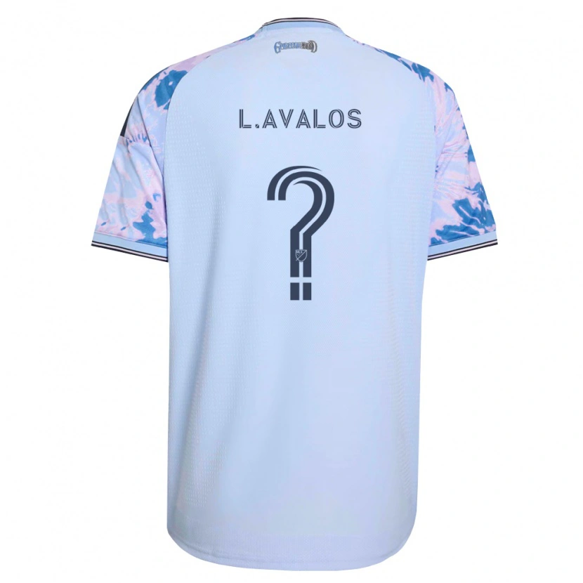Danxen Donna Maglia Lorenzo Avalos #0 Blu Reale Bianco Nero Kit Gara Away 2026/27 Maglietta