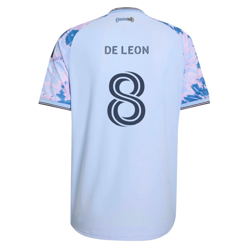 Danxen Donna Maglia Brandon De Leon #8 Blu Reale Bianco Nero Kit Gara Away 2026/27 Maglietta