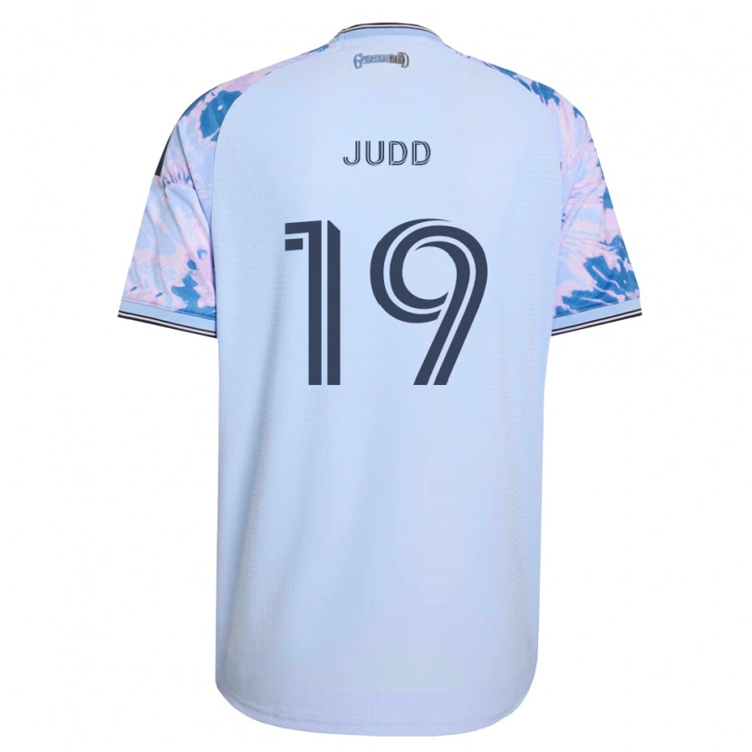 Danxen Donna Maglia Preston Judd #19 Blu Reale Bianco Nero Kit Gara Away 2026/27 Maglietta