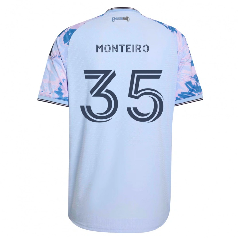 Danxen Donna Maglia Jamiro Monteiro #35 Blu Reale Bianco Nero Kit Gara Away 2026/27 Maglietta