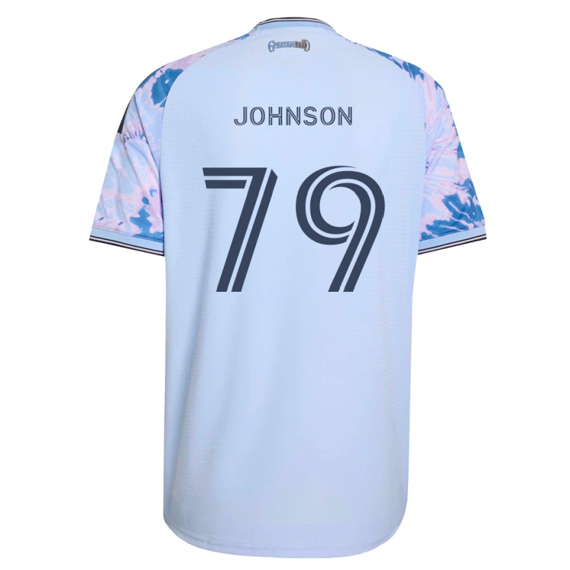 Danxen Donna Maglia Darius Johnson #79 Blu Reale Bianco Nero Kit Gara Away 2026/27 Maglietta
