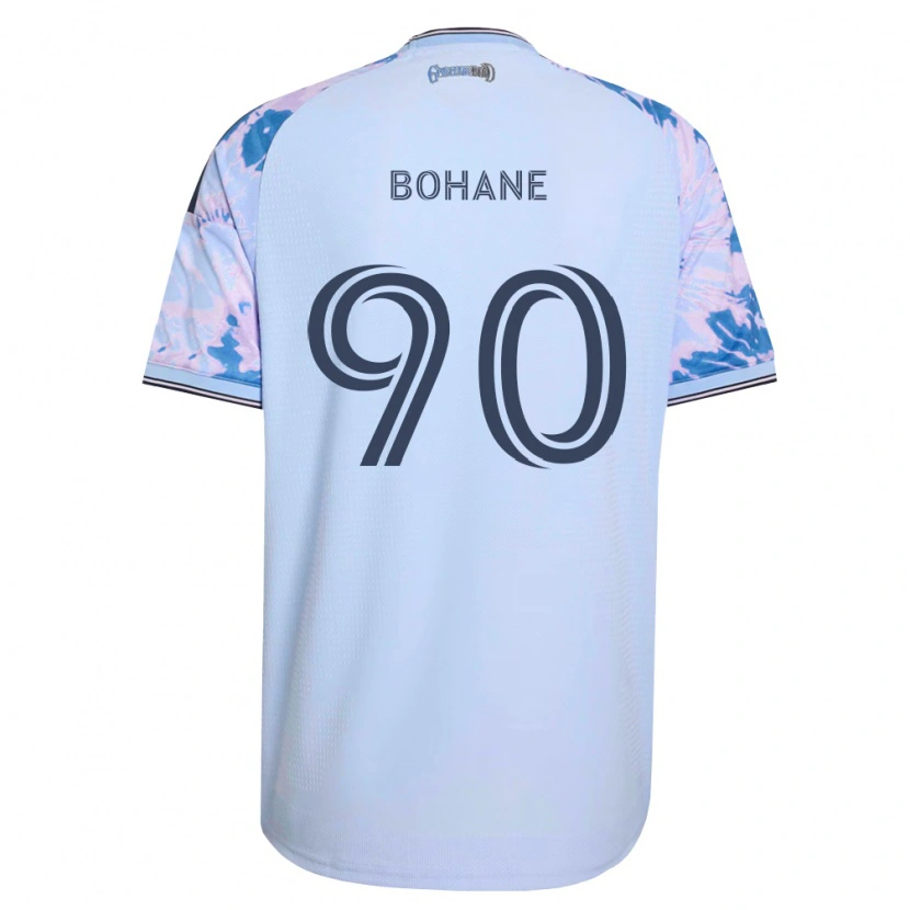 Danxen Donna Maglia Zach Bohane #90 Blu Reale Bianco Nero Kit Gara Away 2026/27 Maglietta