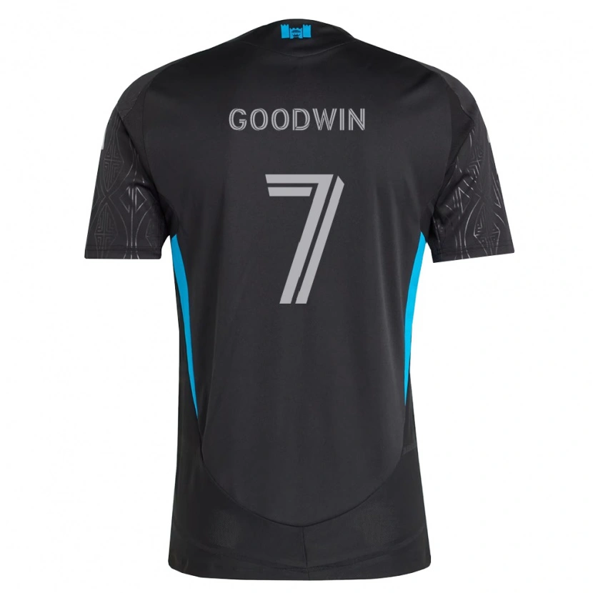 Danxen Donna Maglia Archie Goodwin #7 Nero Bianco Azzurro Kit Gara Away 2026/27 Maglietta