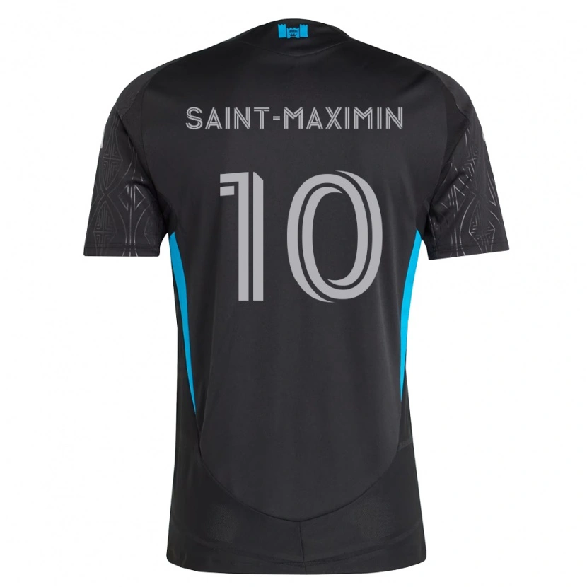 Danxen Donna Maglia Allan Saint-Maximin #10 Nero Bianco Azzurro Kit Gara Away 2026/27 Maglietta