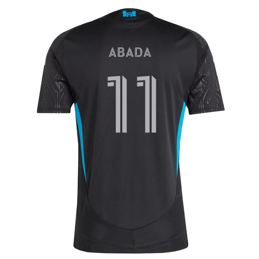 Danxen Donna Maglia Liel Abada #11 Nero Bianco Azzurro Kit Gara Away 2026/27 Maglietta