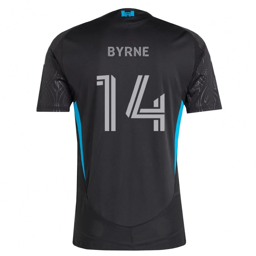Danxen Donna Maglia Nathan Byrne #14 Nero Bianco Azzurro Kit Gara Away 2026/27 Maglietta