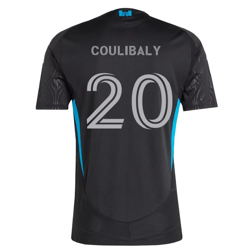 Danxen Donna Maglia Baye Coulibaly #20 Nero Bianco Azzurro Kit Gara Away 2026/27 Maglietta