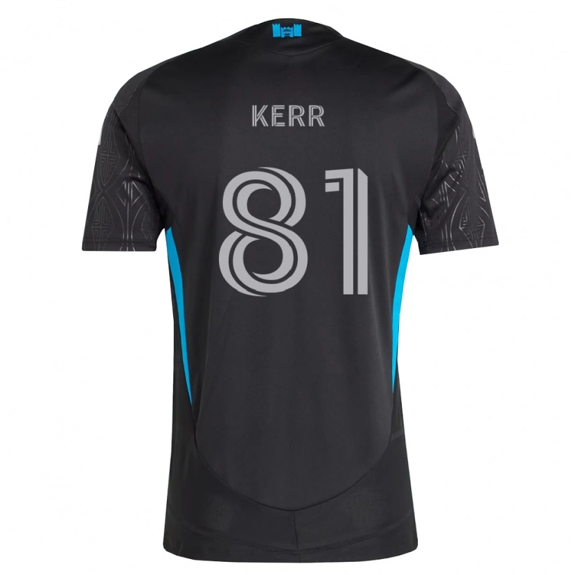 Danxen Donna Maglia Keegan Kerr #81 Nero Bianco Azzurro Kit Gara Away 2026/27 Maglietta