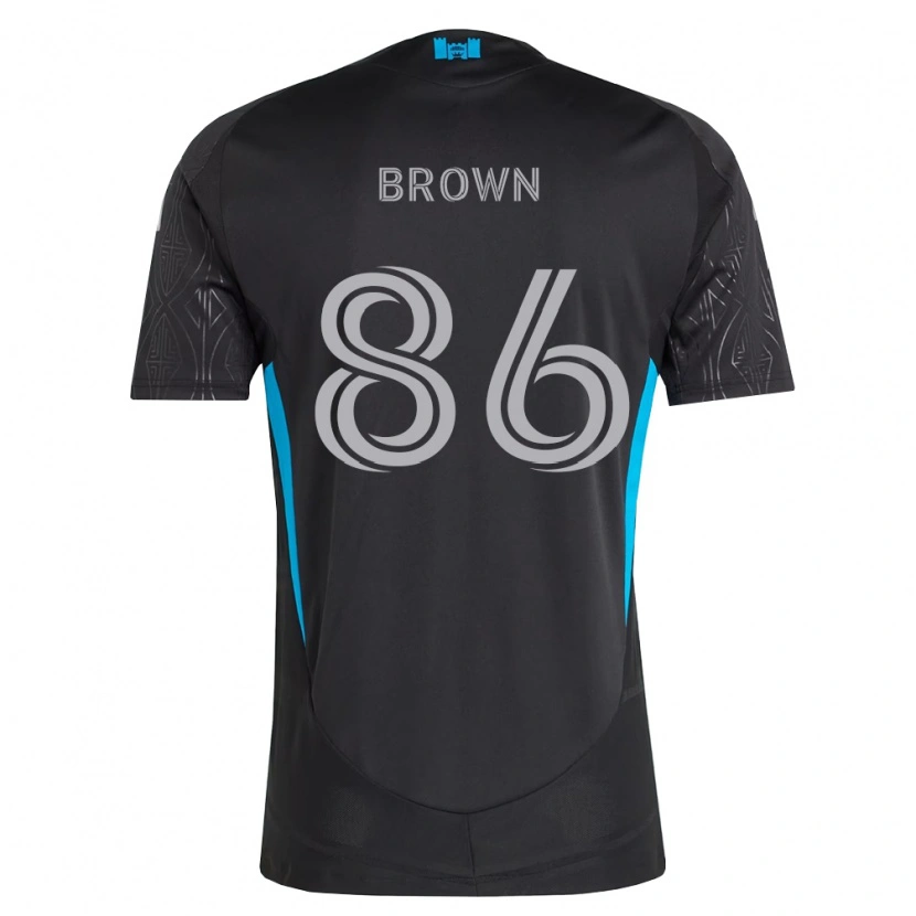 Danxen Donna Maglia Daniel Brown #86 Nero Bianco Azzurro Kit Gara Away 2026/27 Maglietta