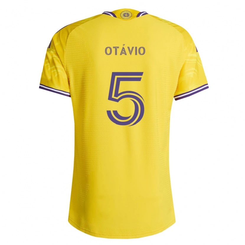 Danxen Donna Maglia Luis Otávio #5 Viola Giallo Kit Gara Away 2026/27 Maglietta