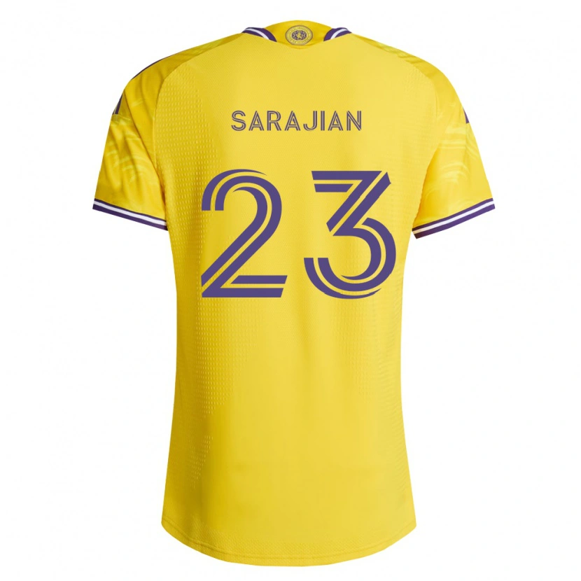 Danxen Donna Maglia Harvey Sarajian #23 Viola Giallo Kit Gara Away 2026/27 Maglietta