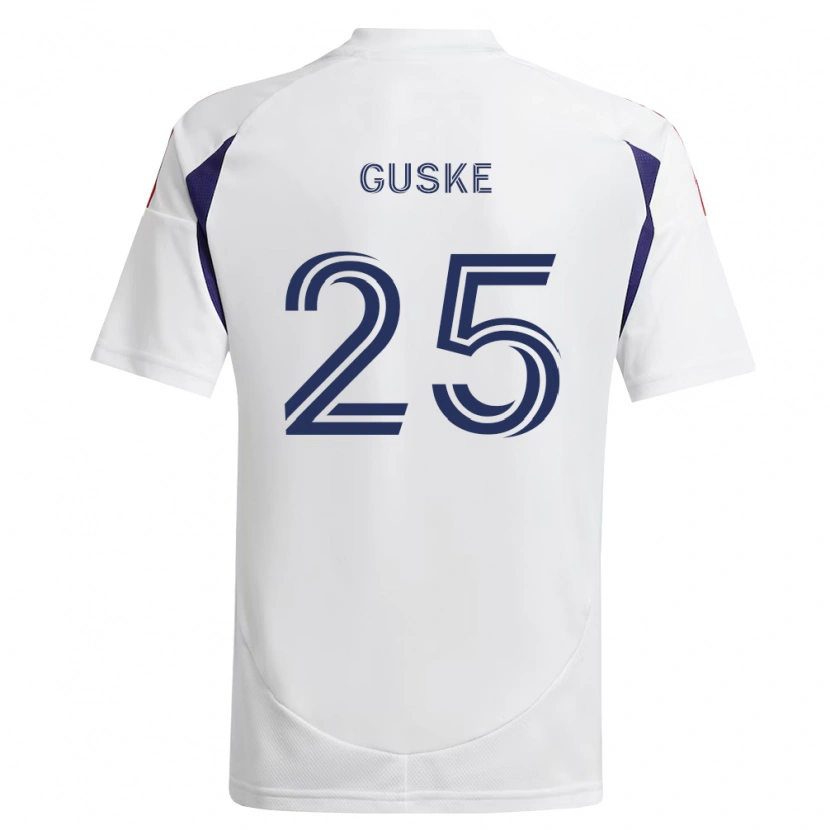 Danxen Donna Maglia Colin Guske #25 Blu Reale Rosso Marrone Kit Gara Away 2026/27 Maglietta