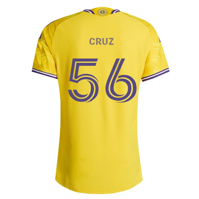 Danxen Donna Maglia Pedro Cruz #56 Viola Giallo Kit Gara Away 2026/27 Maglietta