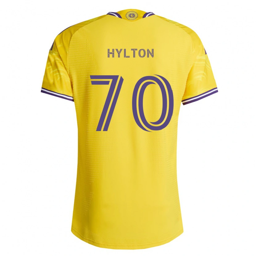 Danxen Donna Maglia Justin Hylton #70 Viola Giallo Kit Gara Away 2026/27 Maglietta