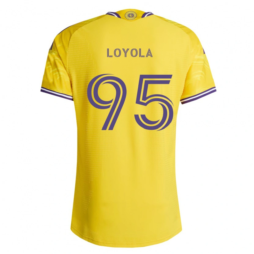 Danxen Donna Maglia Favian Loyola #95 Viola Giallo Kit Gara Away 2026/27 Maglietta