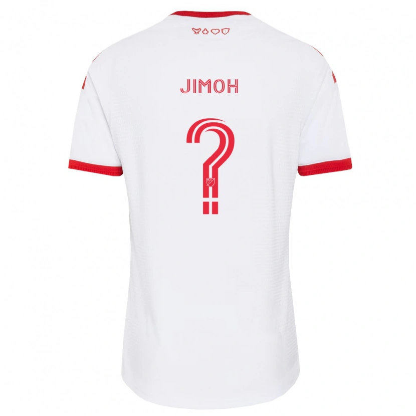 Danxen Donna Maglia Shola Jimoh #0 Bianco Rosso Nero Kit Gara Away 2026/27 Maglietta