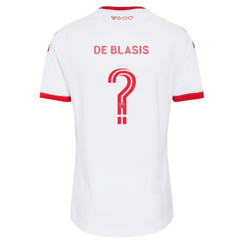Danxen Donna Maglia Noah De Blasis #0 Bianco Rosso Nero Kit Gara Away 2026/27 Maglietta