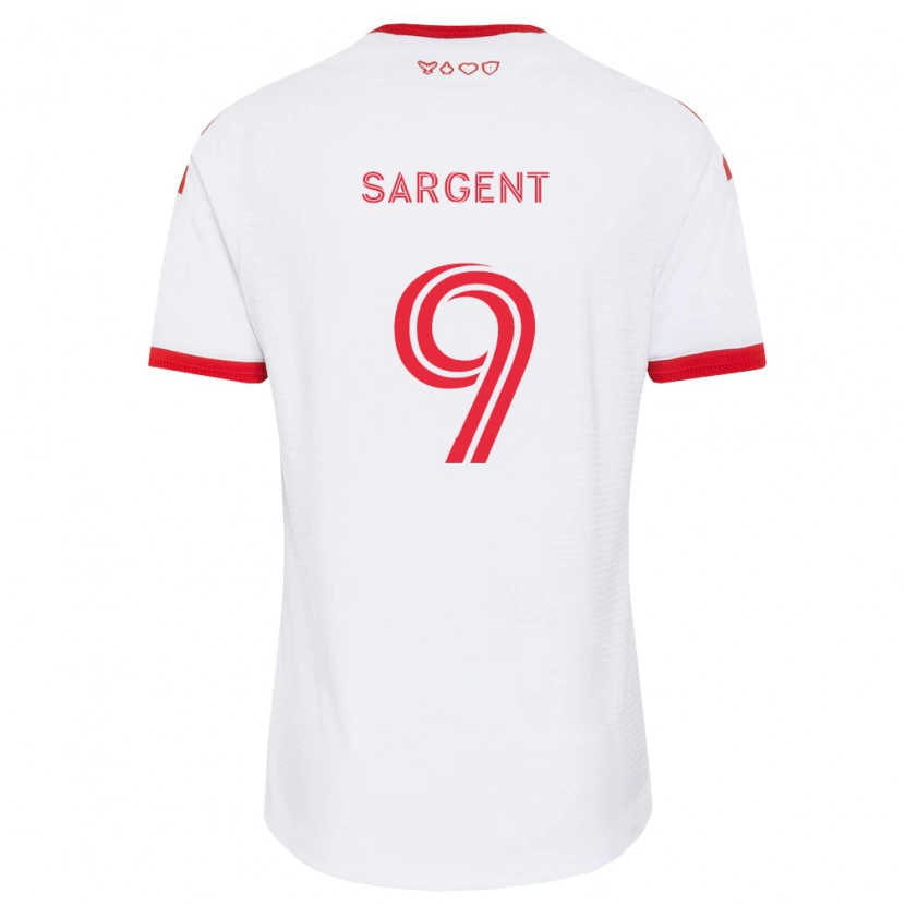 Danxen Donna Maglia Josh Sargent #9 Bianco Rosso Nero Kit Gara Away 2026/27 Maglietta