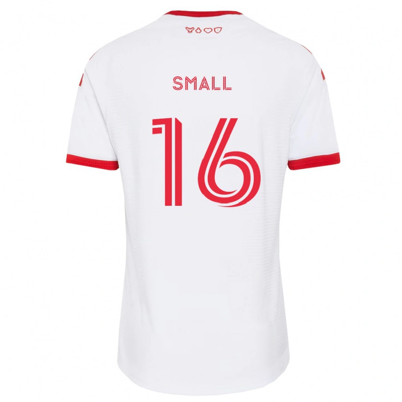 Danxen Donna Maglia Khaleel Small #16 Bianco Rosso Nero Kit Gara Away 2026/27 Maglietta