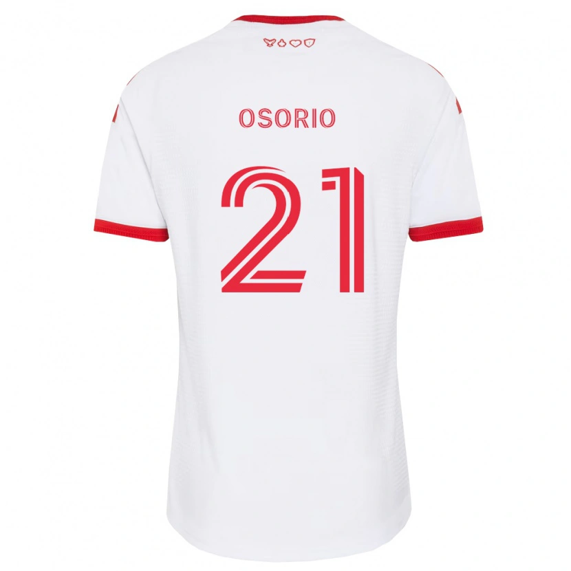 Danxen Donna Maglia Jonathan Osorio #21 Bianco Rosso Nero Kit Gara Away 2026/27 Maglietta