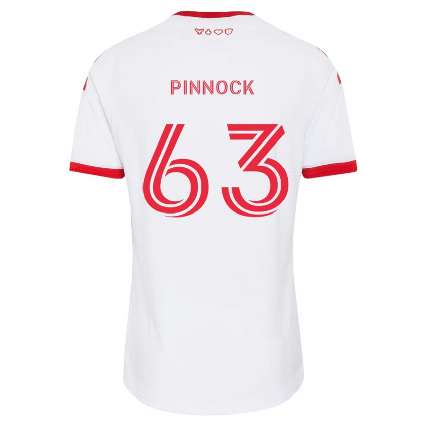 Danxen Donna Maglia Shyon Pinnock #63 Bianco Rosso Nero Kit Gara Away 2026/27 Maglietta