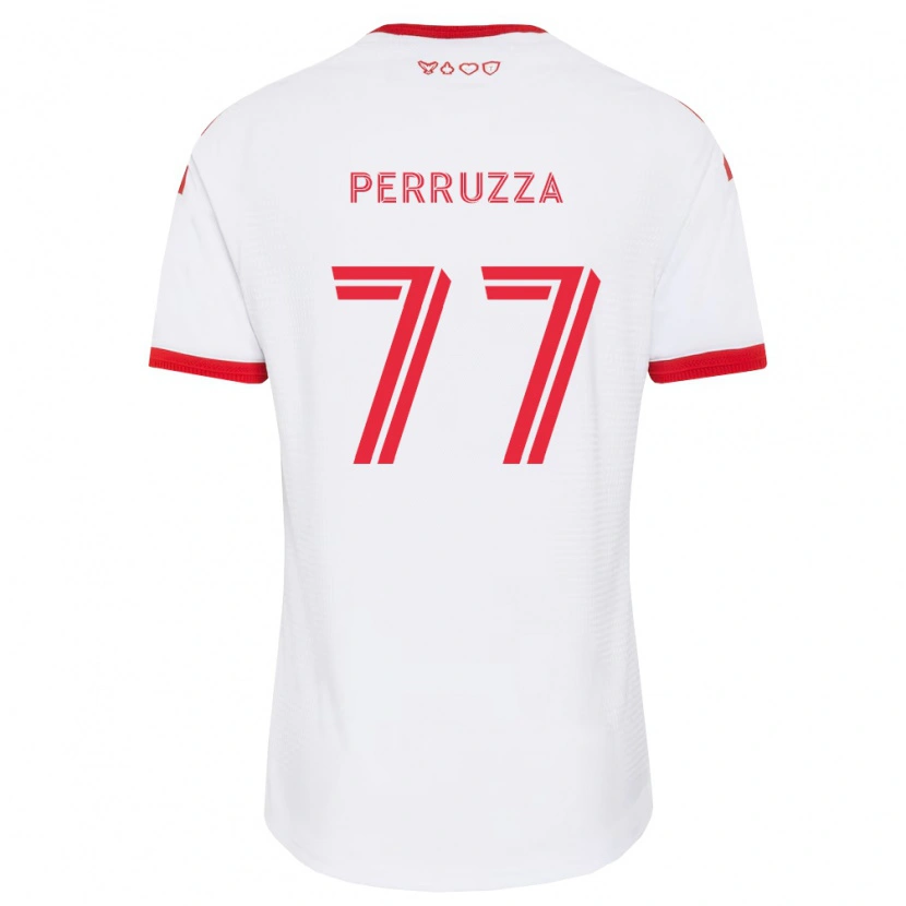 Danxen Donna Maglia Jordan Perruzza #77 Bianco Rosso Nero Kit Gara Away 2026/27 Maglietta