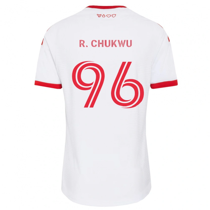 Danxen Donna Maglia Richard Chukwu #96 Bianco Rosso Nero Kit Gara Away 2026/27 Maglietta