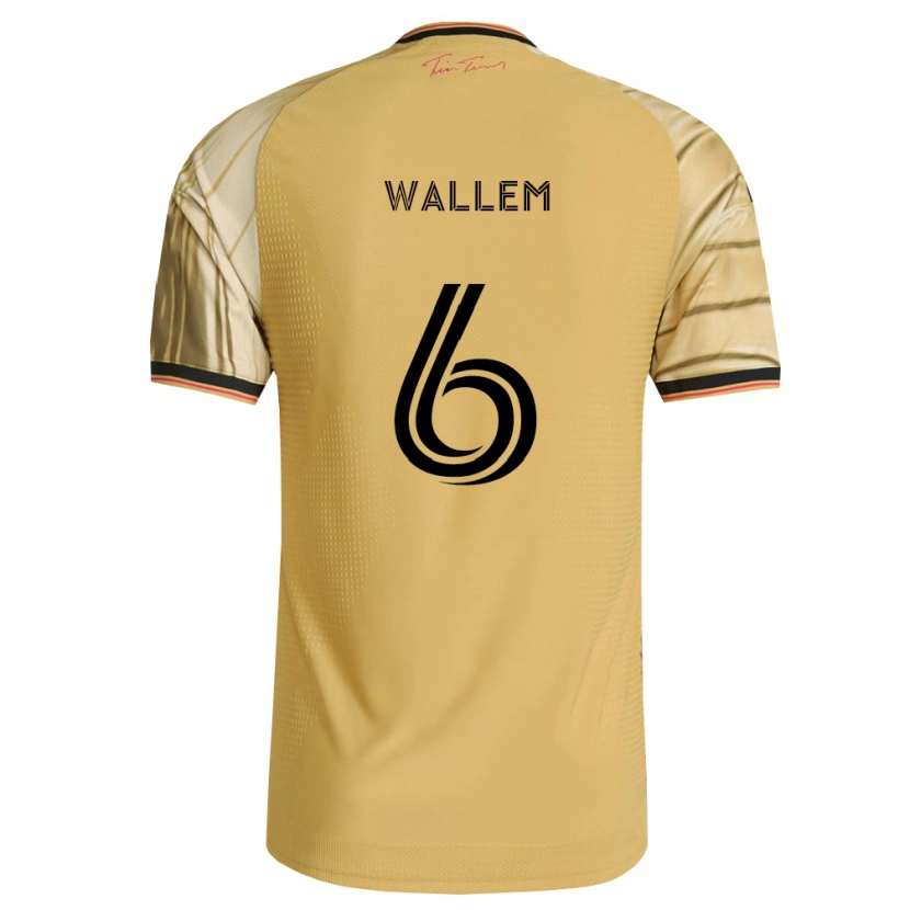 Danxen Donna Maglia Conrad Wallem #6 Marrone Giallo Nero Kit Gara Away 2026/27 Maglietta