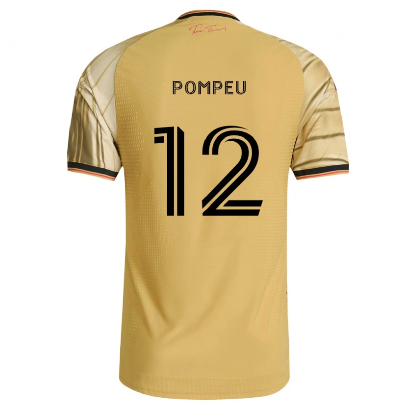 Danxen Donna Maglia Célio Pompeu #12 Marrone Giallo Nero Kit Gara Away 2026/27 Maglietta