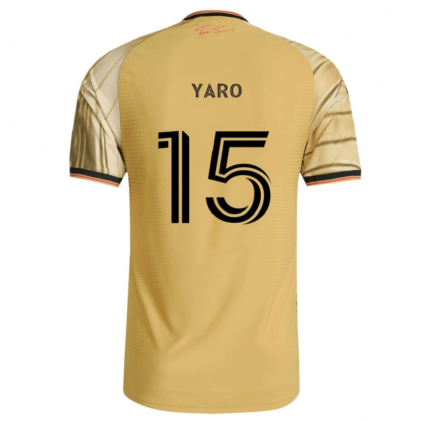 Danxen Donna Maglia Joshua Yaro #15 Marrone Giallo Nero Kit Gara Away 2026/27 Maglietta