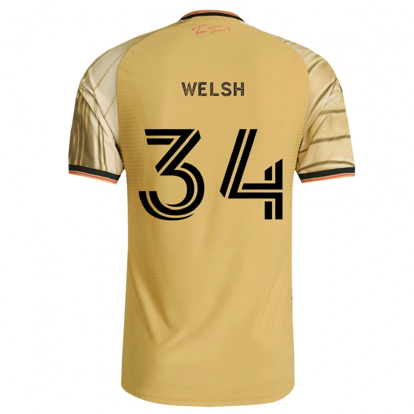 Danxen Donna Maglia Colin Welsh #34 Marrone Giallo Nero Kit Gara Away 2026/27 Maglietta