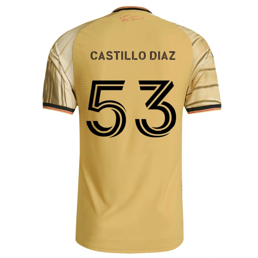 Danxen Donna Maglia Jesus Castillo Diaz #53 Marrone Giallo Nero Kit Gara Away 2026/27 Maglietta