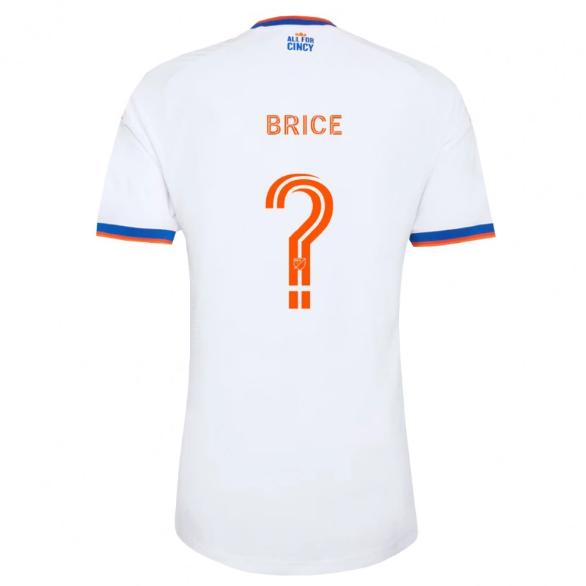 Danxen Donna Maglia Nolan Brice #0 Bianco Blu Navy Arancio Kit Gara Away 2026/27 Maglietta