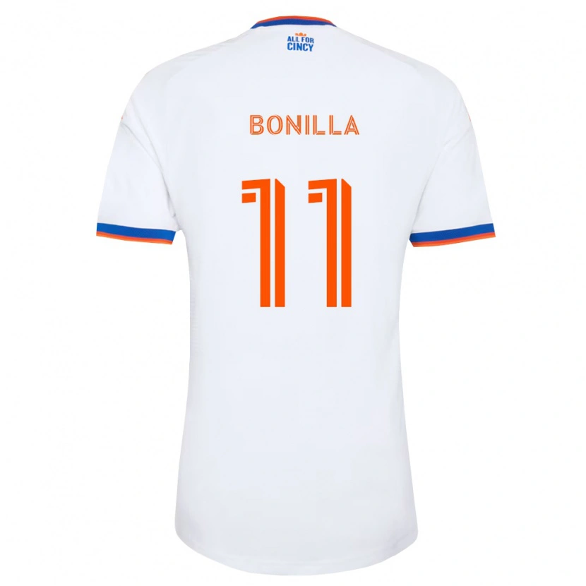 Danxen Donna Maglia Jarell Bonilla #11 Bianco Blu Navy Arancio Kit Gara Away 2026/27 Maglietta