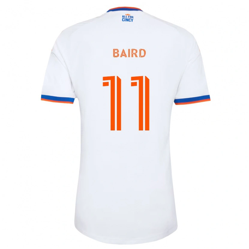 Danxen Donna Maglia Corey Baird #11 Bianco Blu Navy Arancio Kit Gara Away 2026/27 Maglietta